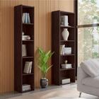 Conjunto Estante Livreiro 4 Prateleiras Julia Ruby Castanho