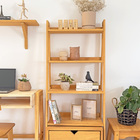 Conjunto Estante Pipa 5 Prat Com Nicho Com Porta - Mel