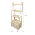 Conjunto Estante Pipa 5 Prat Com Nicho Com Porta - Natural