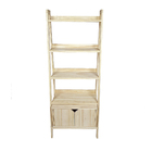 Conjunto Estante Pipa 5 Prat Com Nicho Com Porta - Natural