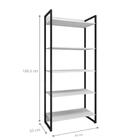 Conjunto Estantes Atena Branco Preto