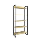 Conjunto Estantes Atena Natura Preto