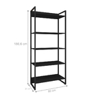 Conjunto Estantes Atena Preto