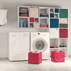 Conjunto Estantes Lavanderia Branca Spaceo KUB