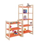 Conjunto Estantes Multiuso Colorê Infantil Laranja