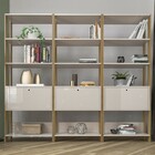 Conjunto Estantes Para Livros Match 3 Portas Basculantes 9 Pr