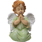 Conjunto Estátuas Decorativas Anjo Menino Rezando Grande 28046