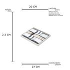 Conjunto Esteira P/sushi C/4 Molheiras De Cerâmica C/4 Pares