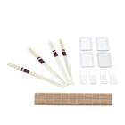 Conjunto Esteira P/sushi C/4 Molheiras De Cerâmica C/4 Pares