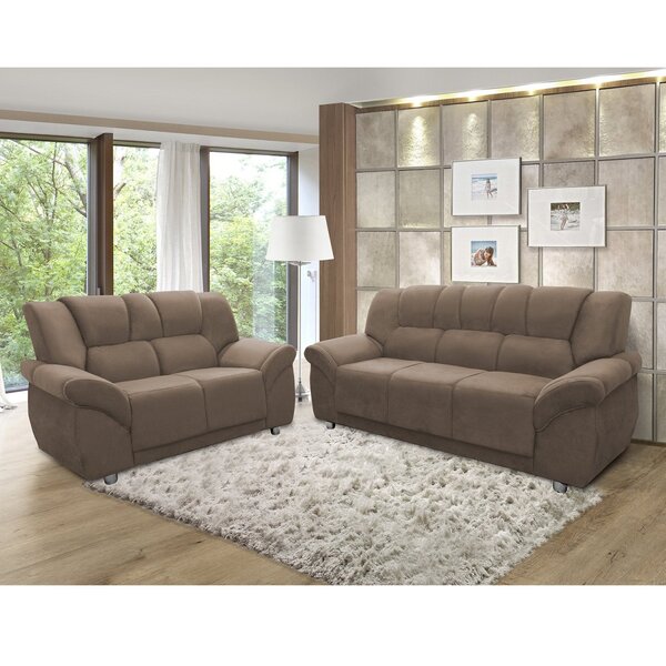 Conjunto Estofado 2 E 3 Lugares Cordoba Bege