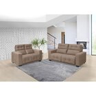 Conjunto Estofado 2 E 3 Lugares Hannover  Bege