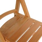 Conjunto Estofado Dobrável Em Madeira Maciça 4x Cadeiras Amer