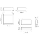 Conjunto Estofado Poltrona Duna Cinza