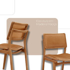 Conjunto Eva Com 2 Cadeiras Madeira Moderna Mobília
