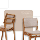 Conjunto Eva Com 2 Cadeiras Madeira Moderna Mobília