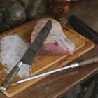 Conjunto Faca Gaúcha 10' Picanheira Artesanal Aço Inox 420 E