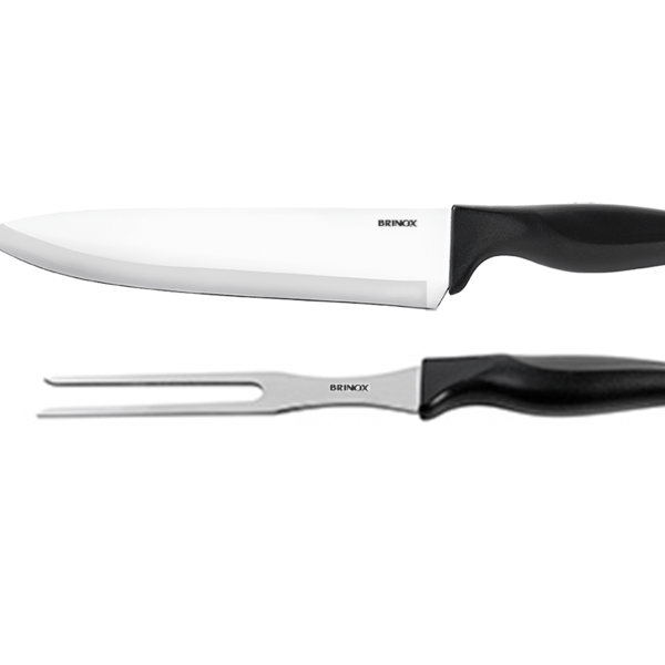 Conjunto Facas 2 Peças Cross Preto Brinox