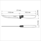 Conjunto Facas Chur 12 Pcs Ipanema Branco Laminas De Aco Inox