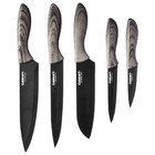 Conjunto Facas Cuisinart Preto Com Protetor Lamina 10 Pç