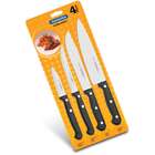 Conjunto Facas Ultracorte Preto 4 Pçs