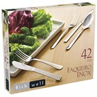 Conjunto Faqueiro Inox 42 Peças Monobloco Richwell Euro Home