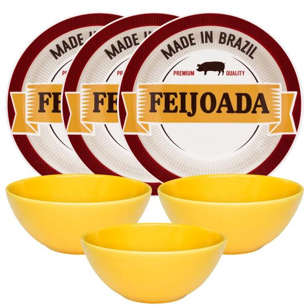 Conjunto Feijoada Premium 6 Peças Oxford