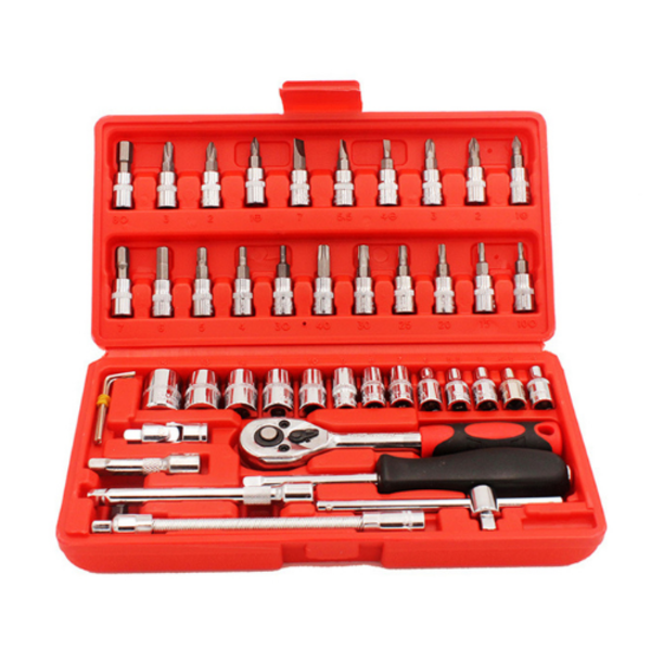 Conjunto Ferramentas Socket 1/4 46 Pçs Taiwans Qualitytools Leroy Merlin