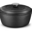 Conjunto Ferro Fundido Cinzento - Tampa De Ferro, 3 Caçarolas