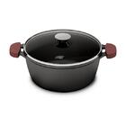 Conjunto Ferro Fundido Cinzento - Tampa De Vidro, 3 Caçarolas