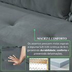 Conjunto Florianópolis 3x2 Lugares Veludo Cinza