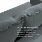 Conjunto Florianópolis 3x2 Lugares Veludo Cinza