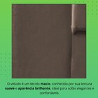 Conjunto Florianópolis 3x2 Lugares Veludo Marrom