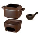 Conjunto Fondue 3 Peças  - Ceraflame Chocolate