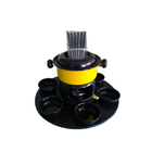 Conjunto Fondue Viena Panela Vermelha 17 Peças Forma Inox