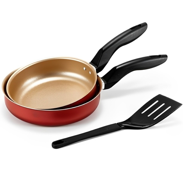 Conjunto Frigideiras Antiaderente Sem Tampa 18cm E 22cm + Esp