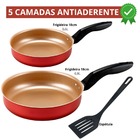 Conjunto Frigideiras Antiaderente Sem Tampa 18cm E 22cm + Esp