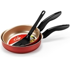 Conjunto Frigideiras Antiaderente Sem Tampa 18cm E 22cm + Esp