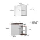 Conjunto Gabinete Armário Para Banheiro Itália Completo Com C