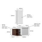 Conjunto Gabinete Armário Para Banheiro Roma