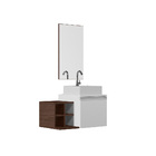 Conjunto Gabinete Armário Para Banheiro Roma Completo Com Cub