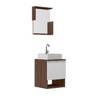 Conjunto Gabinete Armário Para Banheiro Suécia Completo Com C