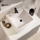 Conjunto Gabinete Banheiro Completo Prisma 60cm - Branco / Ci