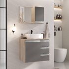 Conjunto Gabinete Banheiro Prisma 60cm - Gabinete + Cuba + Es