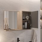 Conjunto Gabinete Banheiro Prisma 60cm - Gabinete + Cuba + Es