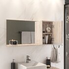 Conjunto Gabinete Banheiro Prisma 80cm - Gabinete + Cuba + Es