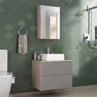 Conjunto Gabinete Banheiro Rubi 60cm - Gabinete + Cuba + Espe