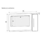 Conjunto Gabinete Com Espelheira E Armário Multiuso Branco/be