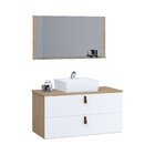 Conjunto Gabinete De Banheiro Berlim 60 Cm Freijo Branco