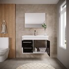 Conjunto Gabinete De Banheiro Em Mdf Com Espelheira Potenza P