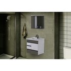 Conjunto Gabinete De Banheiro Suspenso 2 Gavetas E 1 Gavetão